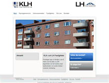 Tablet Screenshot of klhfastigheter.se
